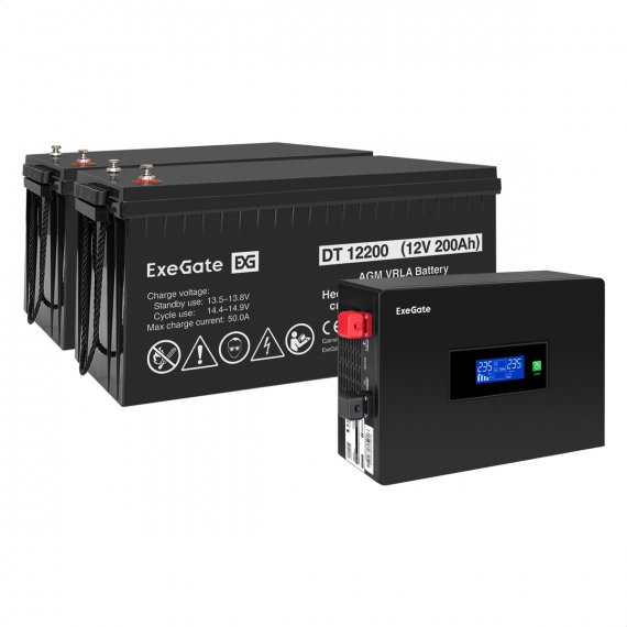 Фотография товара 'Exegate EX297448RUS Комплект ИБП IdealSine SR-1500.LCD.2SH'