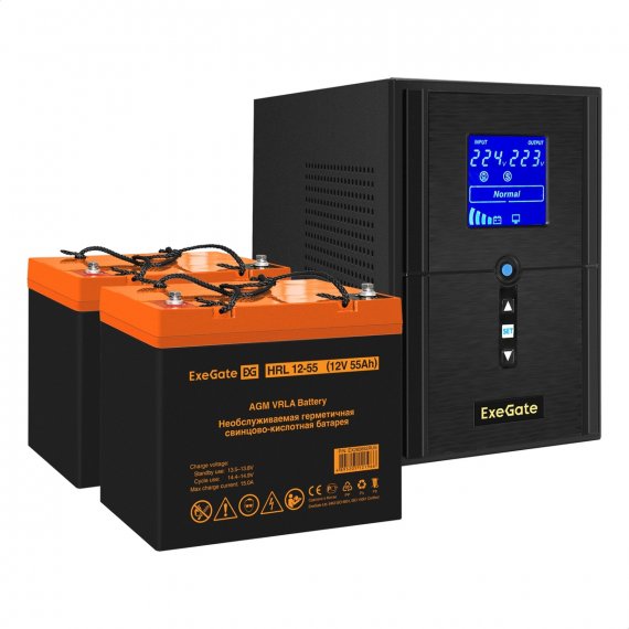 Фотография товара 'Exegate EX296820RUS Комплект ИБП SineTower SZ-1500.LCD.AVR.2SH.1C13.USB'