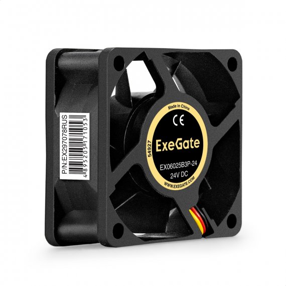 Фотография товара 'Exegate EX297078RUS Вентилятор 24В DC EX06025B3P-24'