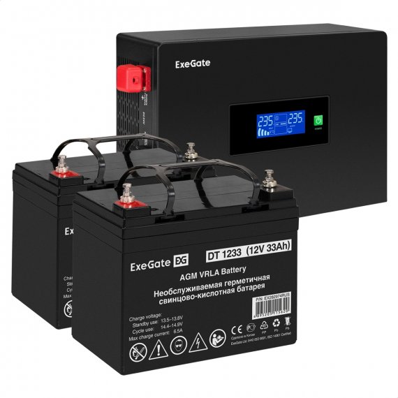 Фотография товара 'Exegate EX297428RUS Комплект ИБП IdealSine SR-1500.LCD.2SH'