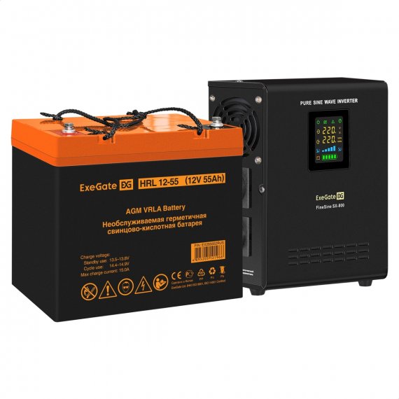 Фотография товара 'Exegate EX296524RUS Комплект ИБП FineSine SX-800.LCD.AVR.2SH'