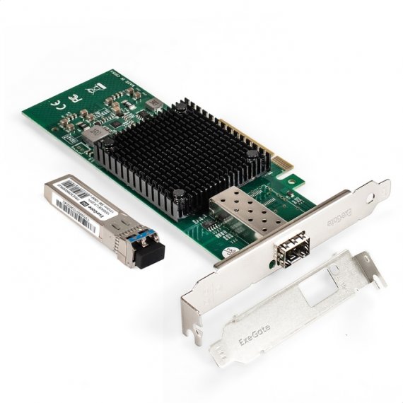 Фотография товара 'Exegate EX298940RUS Комплект: Сетевой адаптер SFP+ EXE-X520-DA1'