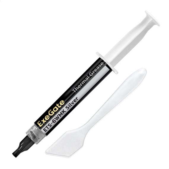 Фотография товара 'Exegate EX282347RUS Термопаста ETS-6WMK Silver (5,6 Вт/(м•К)'