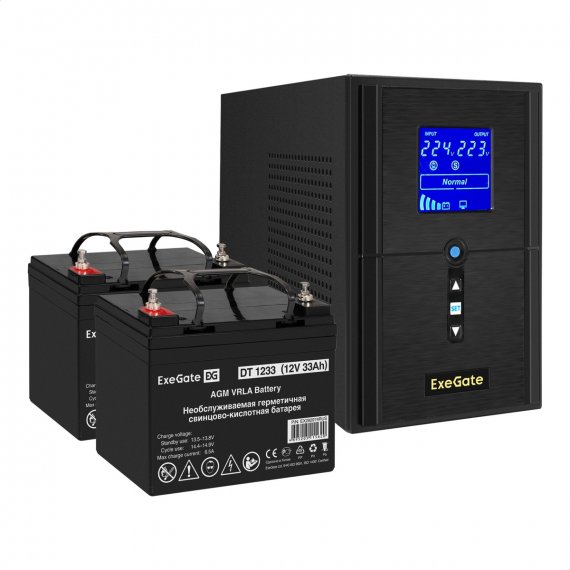 Фотография товара 'Exegate EX296814RUS Комплект ИБП SineTower SZ-1500.LCD.AVR.2SH.1C13.USB'