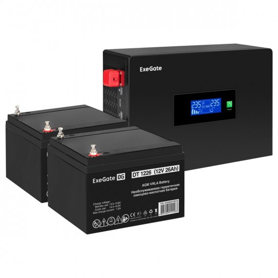 Фотография товара 'Exegate EX297426RUS Комплект ИБП IdealSine SR-1500.LCD.2SH'